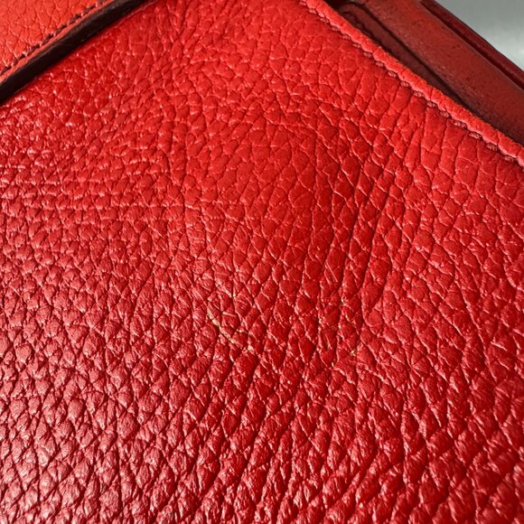 100% Authenitc Gucci Swing Red Leather Tote - Picture 5 of 15